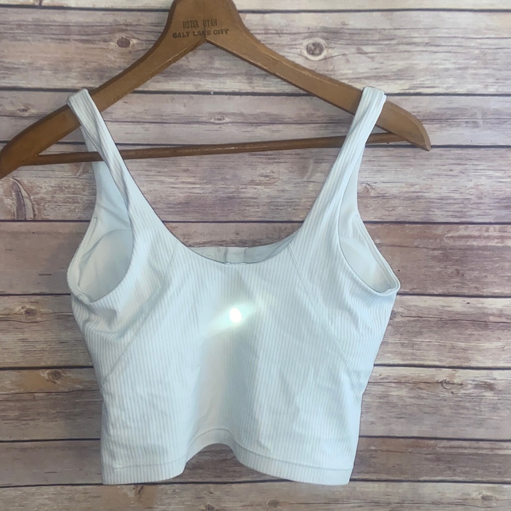 Lululemon Align Ribbed Henley Crop Top Size 4 - Picture 4 of 8